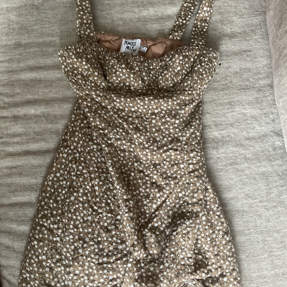 Princess Polly Tan Floral Dress